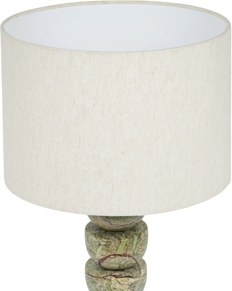 Opus - Linen Textured Fabric And Brass Table Lamp