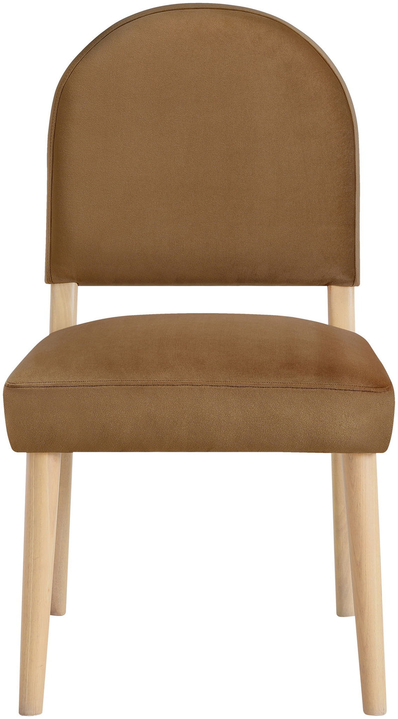 Varinelle Saddle Velvet Performance Fabric Upholstered Dining Chair
