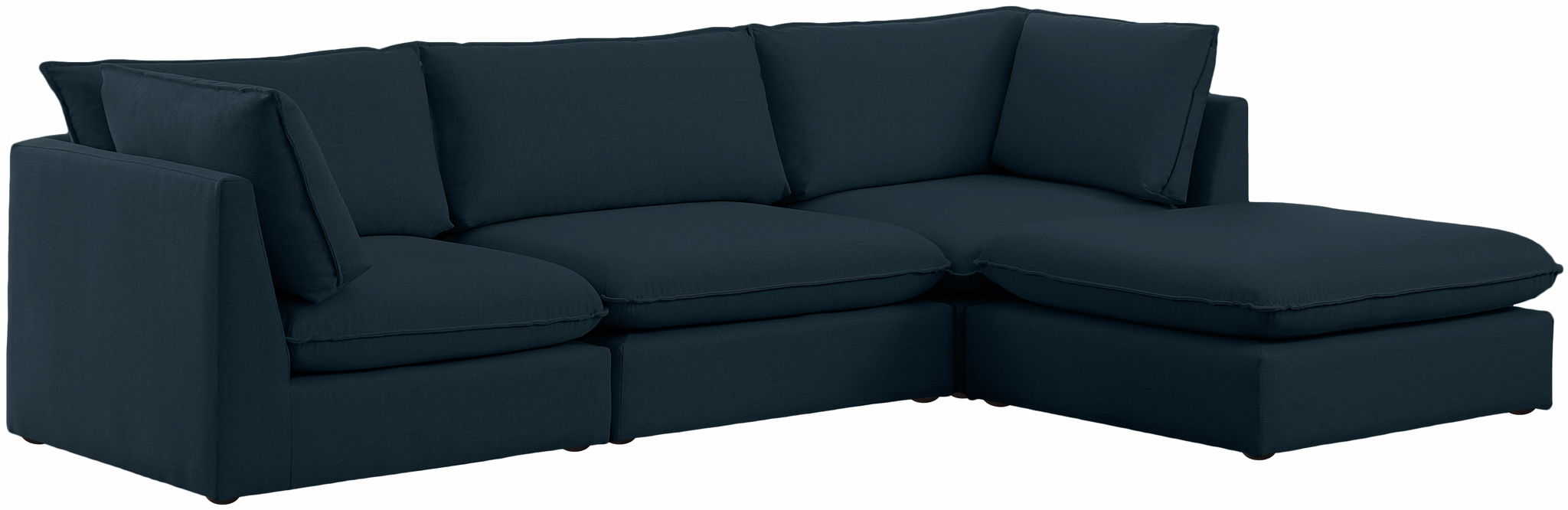 Mackenzie Linen Textured Fabric Upholstered Modular Sectional