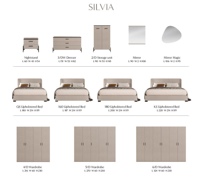 Silvia - Dresser - Pearl Silver