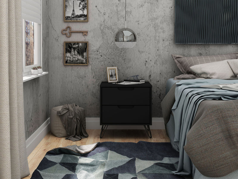 Manhattan Rockefeller - 2-Drawer Nightstand