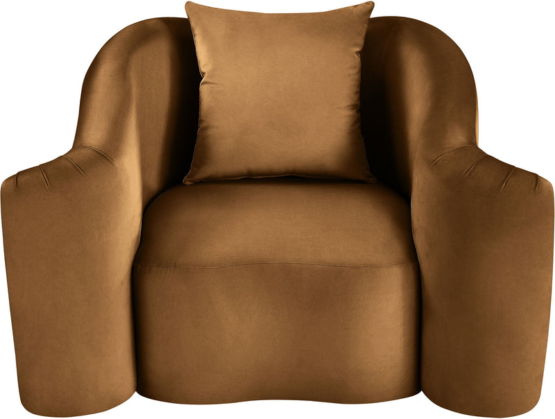 Destin Saddle Velvet Upholstered Chair
