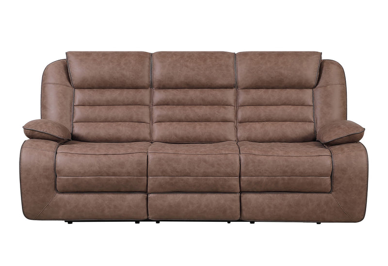 U2250 - Reclining Sofa / Console Reclining Loveseat / Glider Recliner - Brown