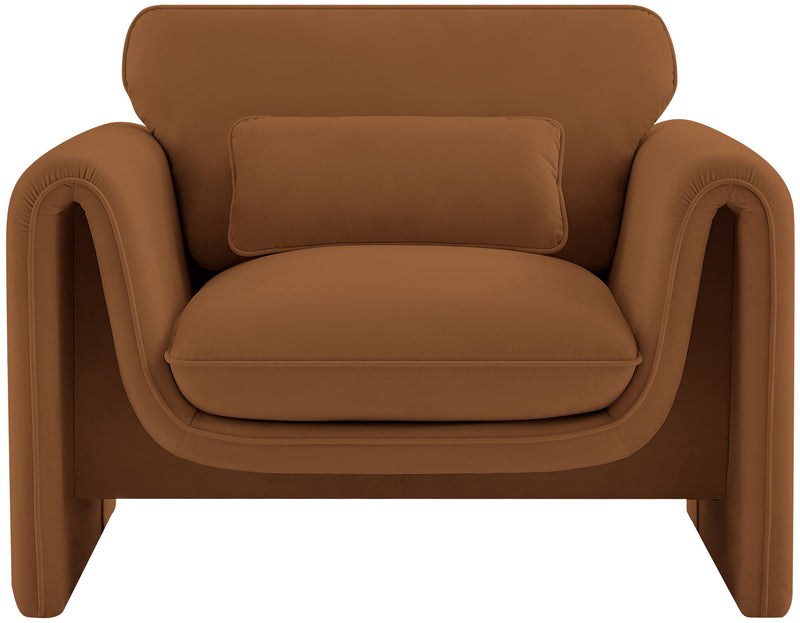 Sloan Saddle Velvet Upholstered Chair