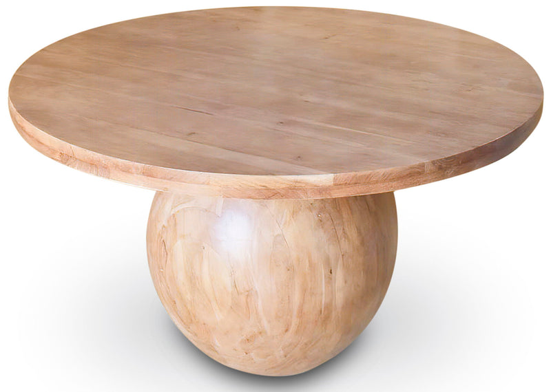 Halton 52" Natural Acacia Wood Dining Table