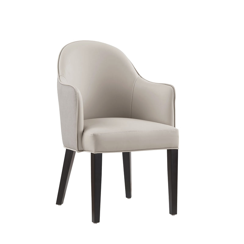 Manhattan Hillman - Armchair, Vegan Leather And Velvet