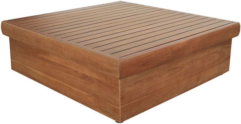 Mirella Natural Teak Wood Outdoor Patio Coffee Table
