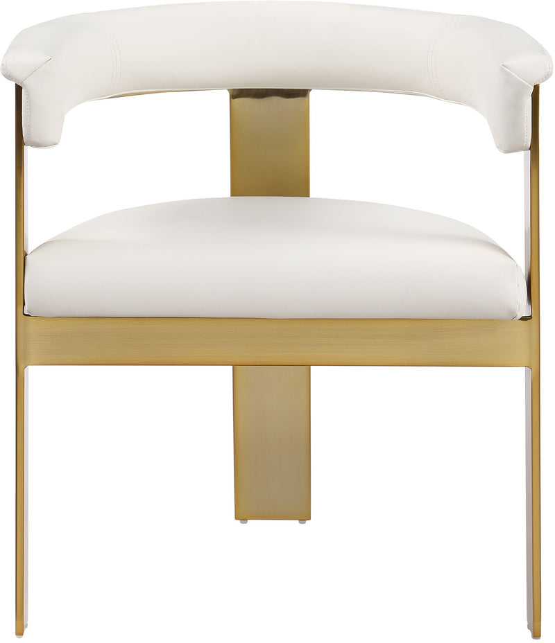Romeo - Faux Leather Dining Chair With Gold Base (Set of 2)