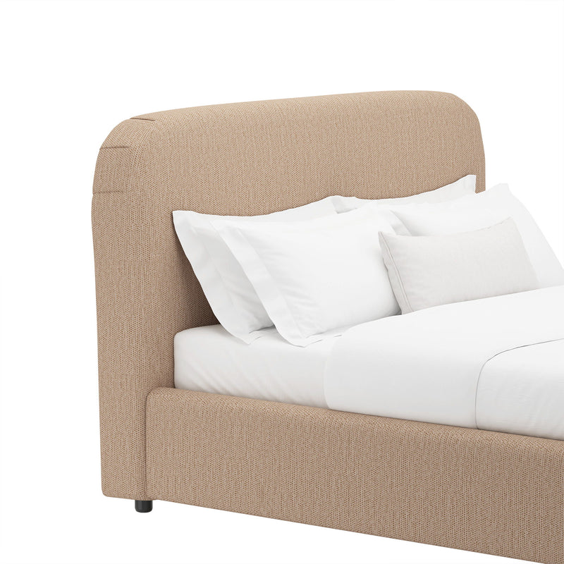 Flair - Rounded Upholstered Bed