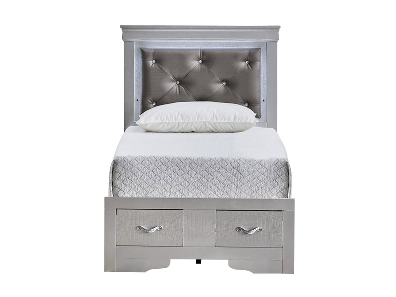 Glory Furniture - Lorana - Storage Bed With LED