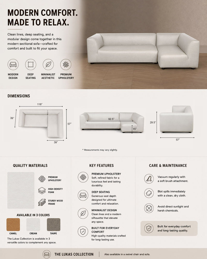 Manhattan Lukas - Sectional Sofa