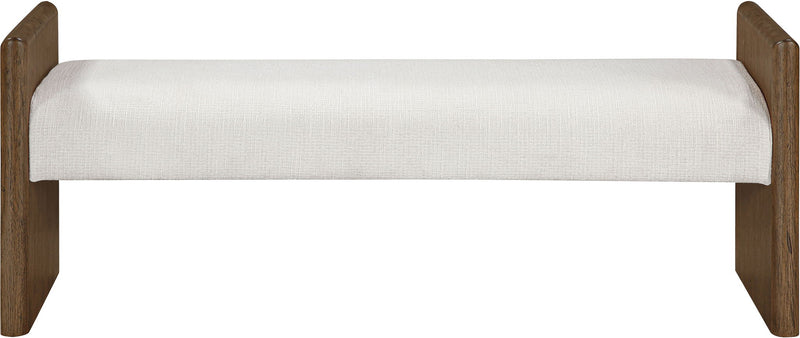 Hickory - Fabric Upholstered Bench - Brown Frame