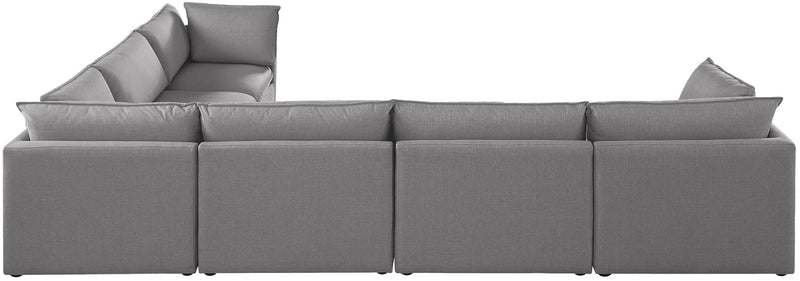 Mackenzie Linen Textured Fabric Upholstered Modular Sectional