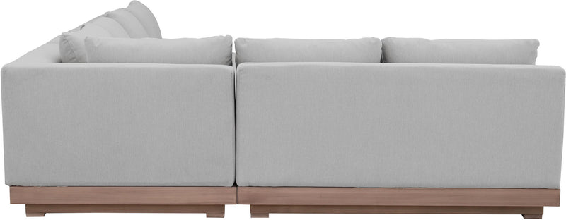 Solace - Olefin Performance Fabric 3 Piece Outdoor Patio Modular Sectional (Sofa, Loveseat & Corner Chair)
