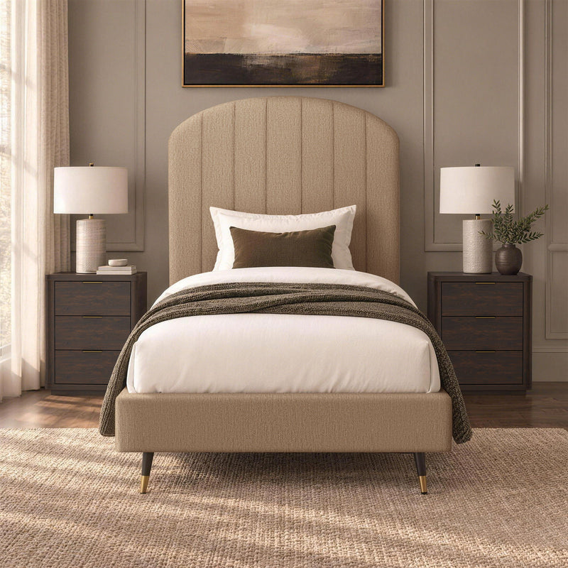 Liraine - Arched Channel Upholstered Bed