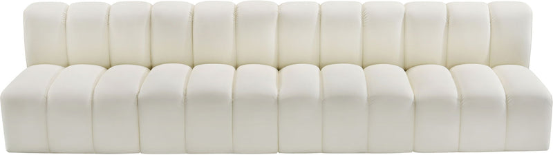 Arc - Faux Leather 4 Seats Modular Sofa