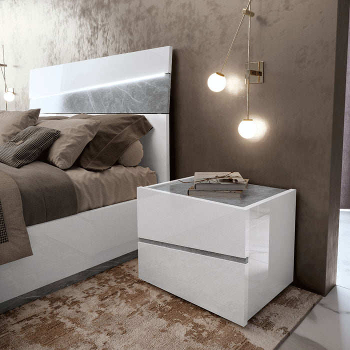 Alba - Nightstand - White