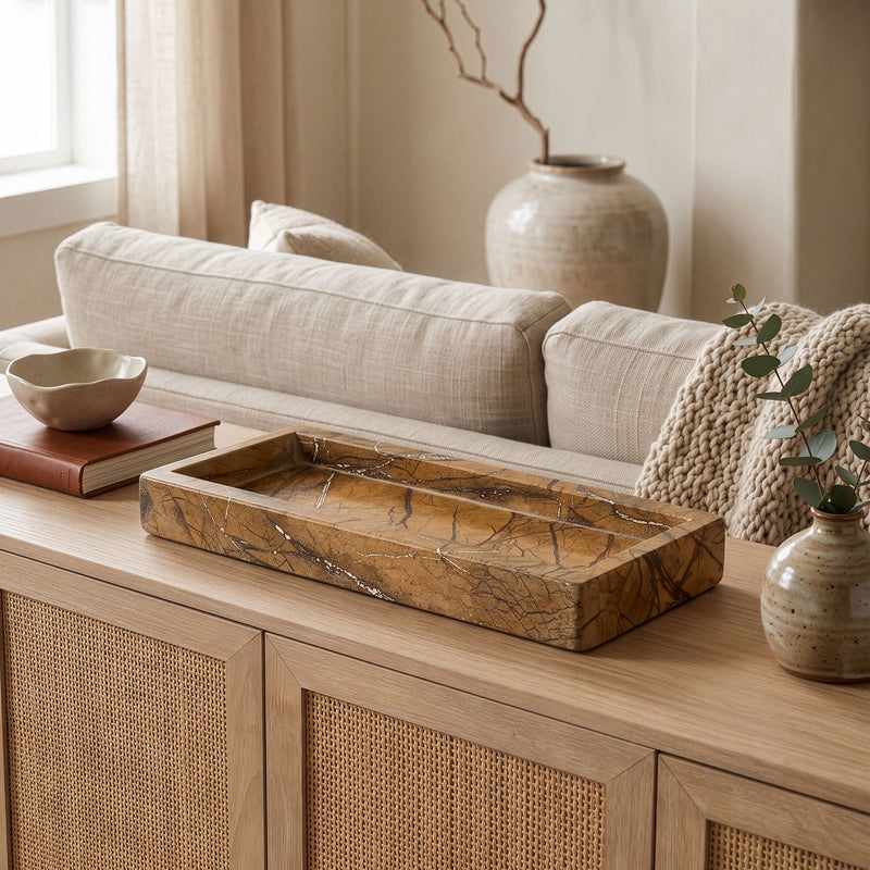 Michael - Genuine Marble Tray
