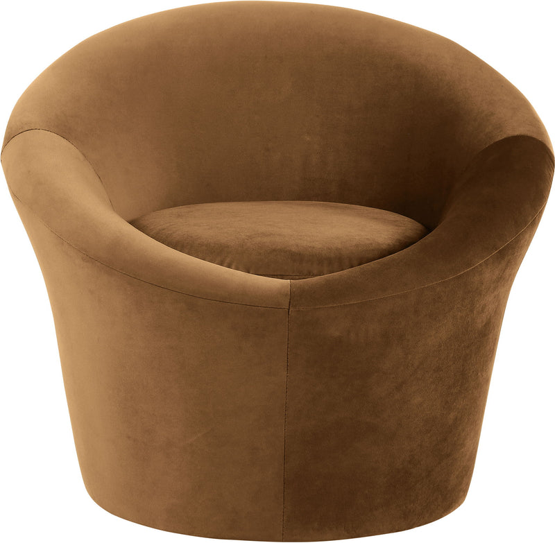 Tristan Saddle Velvet Upholstered Accent Chair