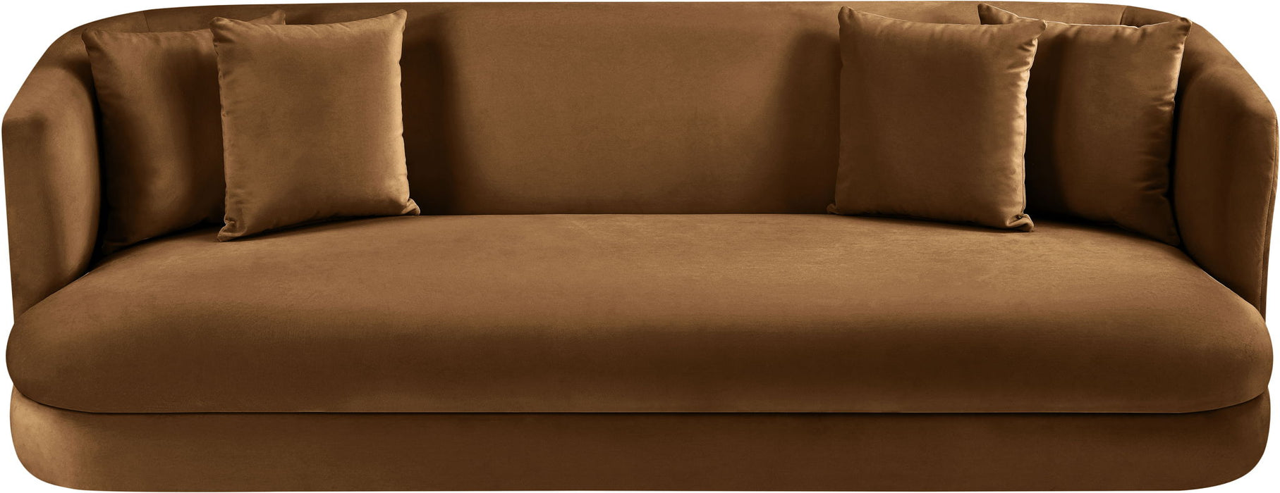 Alder 93.5" Saddle Velvet Upholstered Sofa