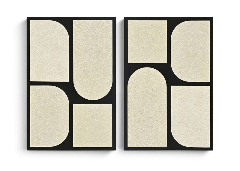 Icon - Mango Wood 2 Piece Wall Art