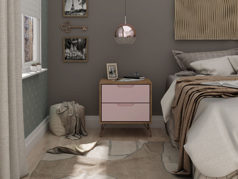Manhattan Rockefeller - 2-Drawer Nightstand