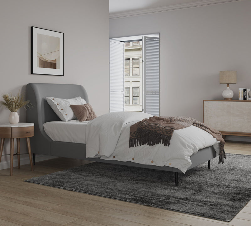 Manhattan Heather - Bed With Black Legs