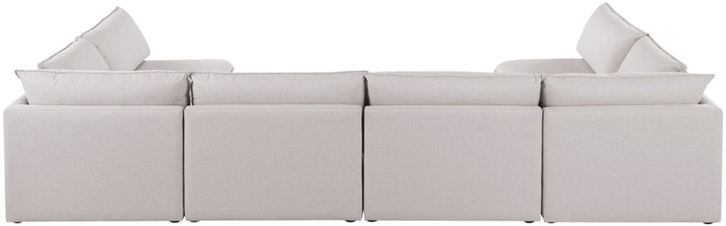 Mackenzie Linen Textured Fabric Upholstered Modular Sectional
