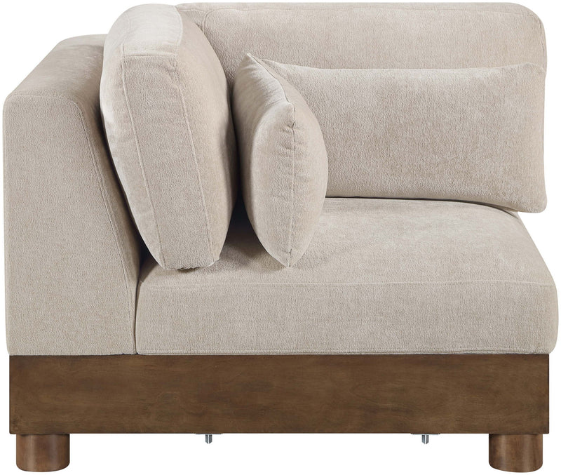 Turin Taupe Fabric Upholstered Modular Corner Chair
