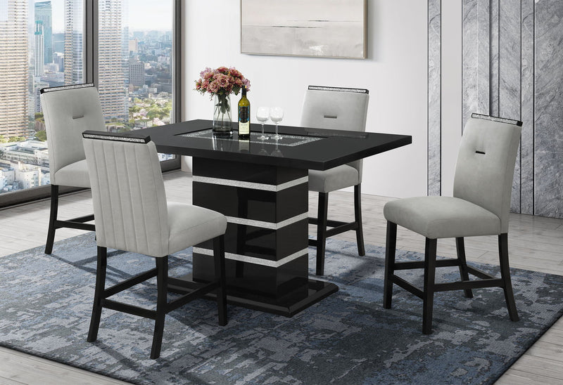 Monaco - Bar Stool - Gray / Black