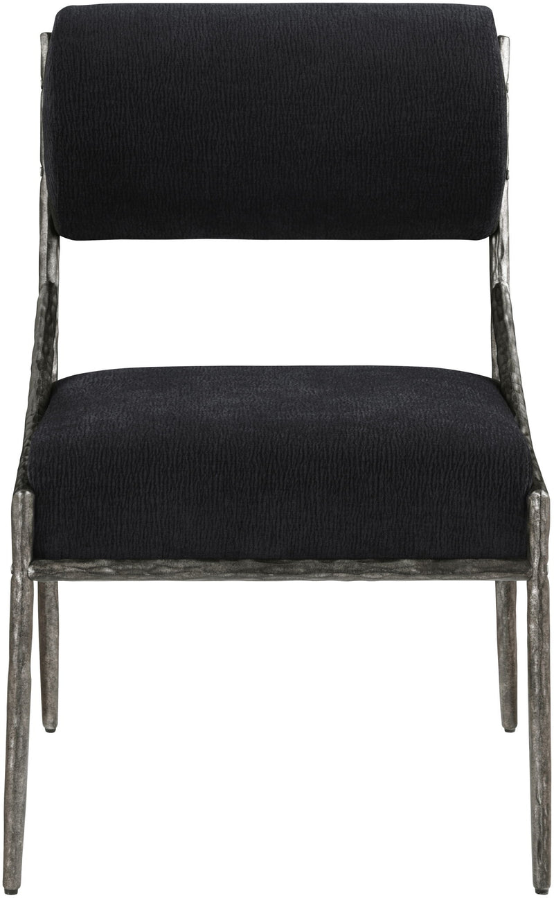 Bastille - Upholstered Dining Side Chair (Set of 2) - Silver Frame