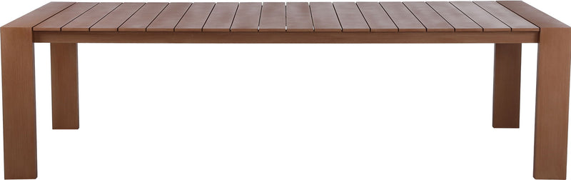 Maui 108" Natural Aluminum Outdoor Patio Dining Table