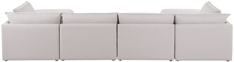 Mackenzie Linen Textured Fabric Upholstered Modular Sectional