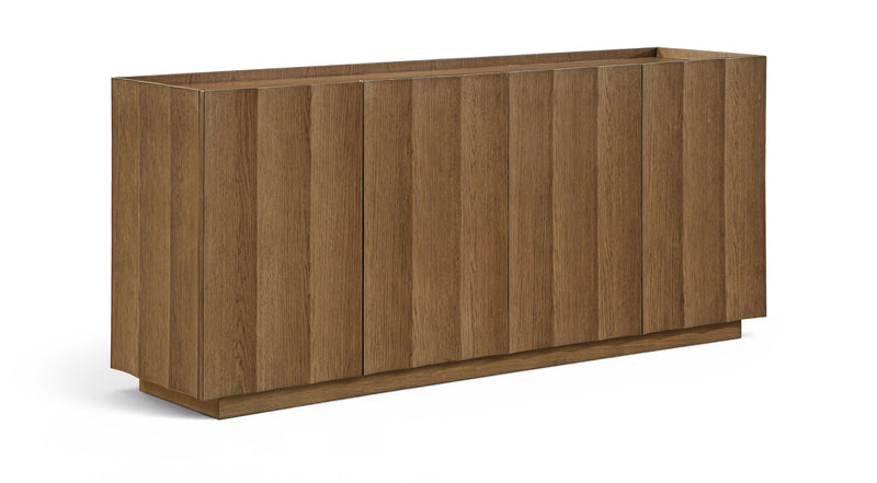Swoon - Oak Veneer And Solid Wood Sideboard / Buffet - Brown