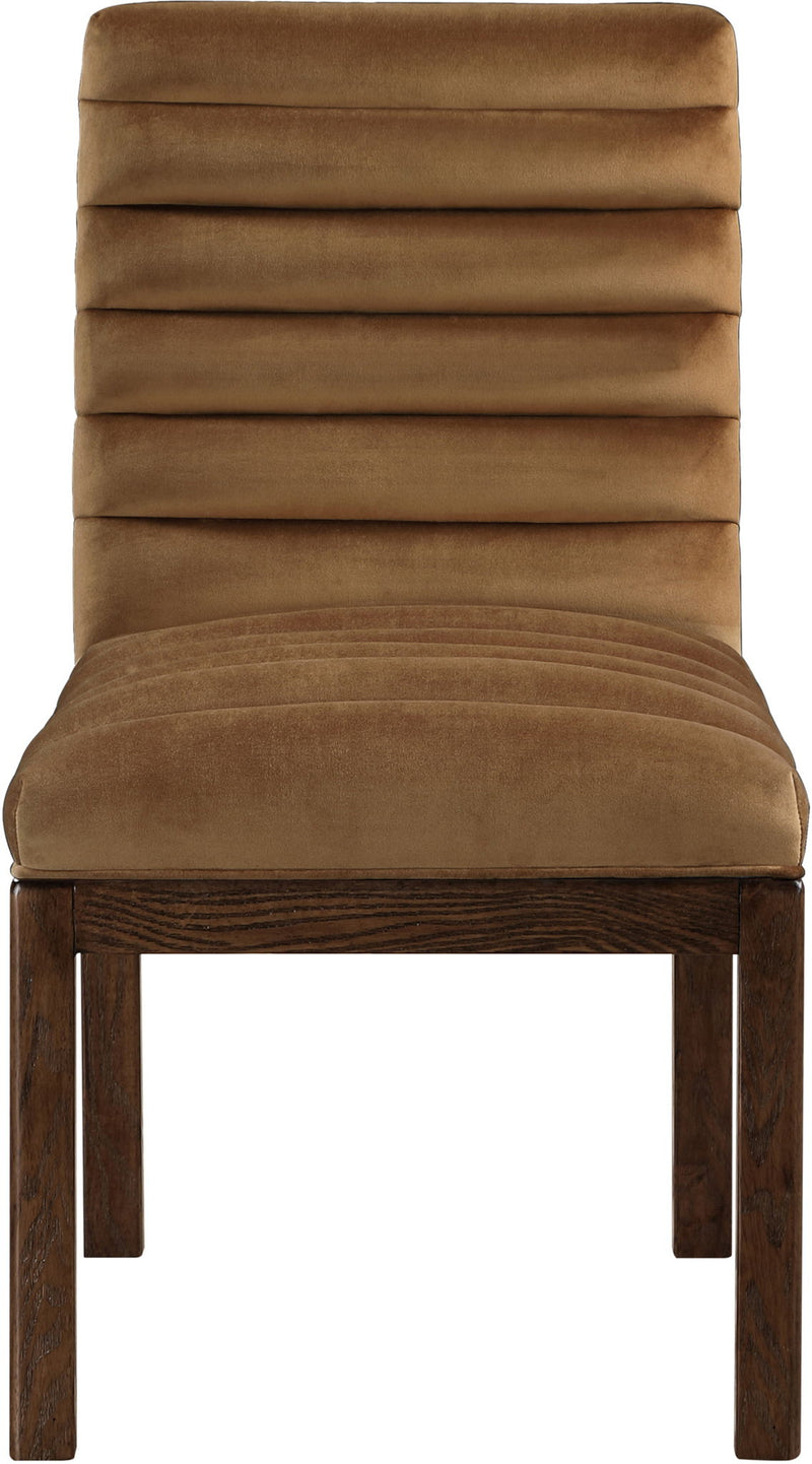 Evelyn Saddle Velvet Upholstered Dining Chair