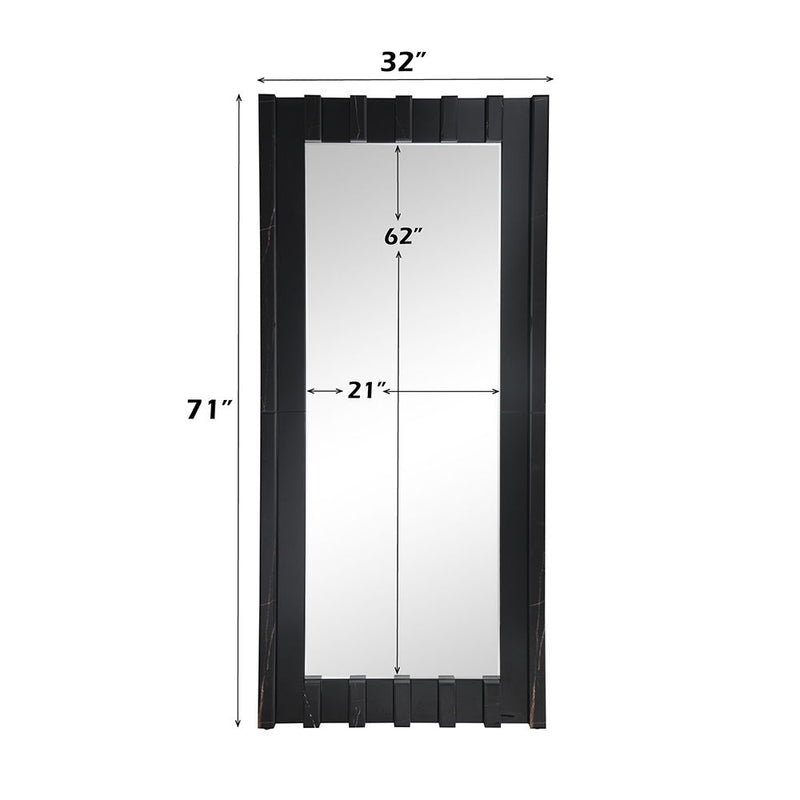 Dara - Floor Mirror - Black