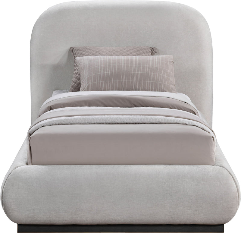 Vaughn - Chenille Bed With Black Base