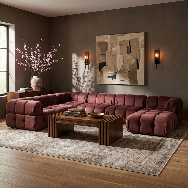 Orin - 7 Piece Modular Sectional (3 Modular Chairs, 3 Corner Chairs & Ottoman)