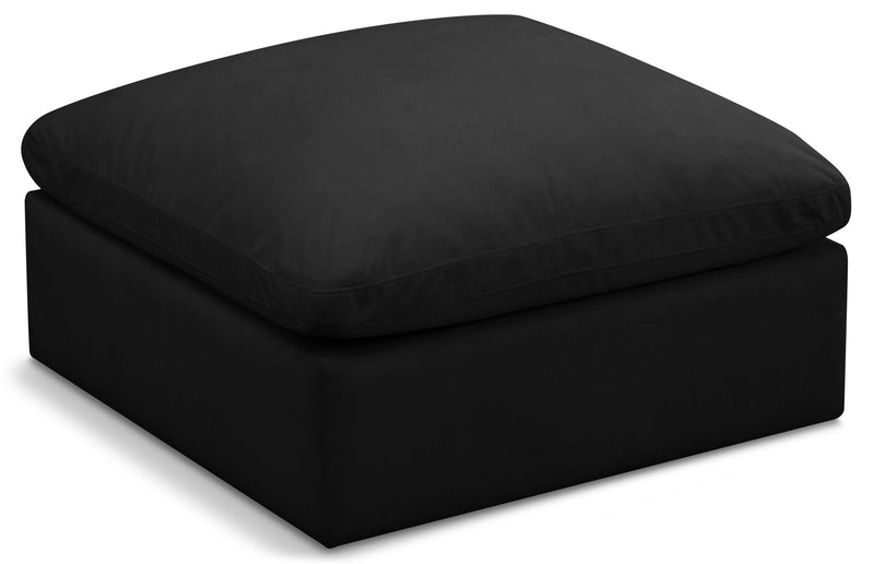 Plush Standard Comfort Velvet Upholstered Modular Ottoman