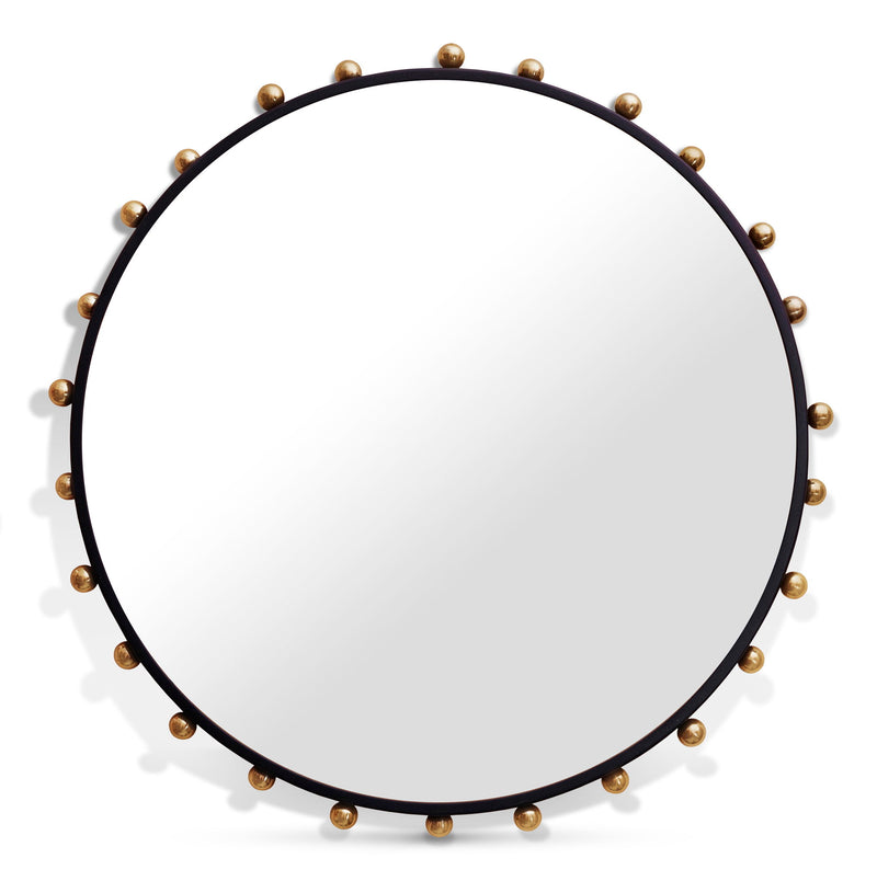 Raven Black Metal Frame Mirror