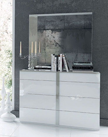 Granada - Single Dresser - White