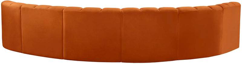 Arc - Velvet 6 Piece U-Shaped Modular Sofa