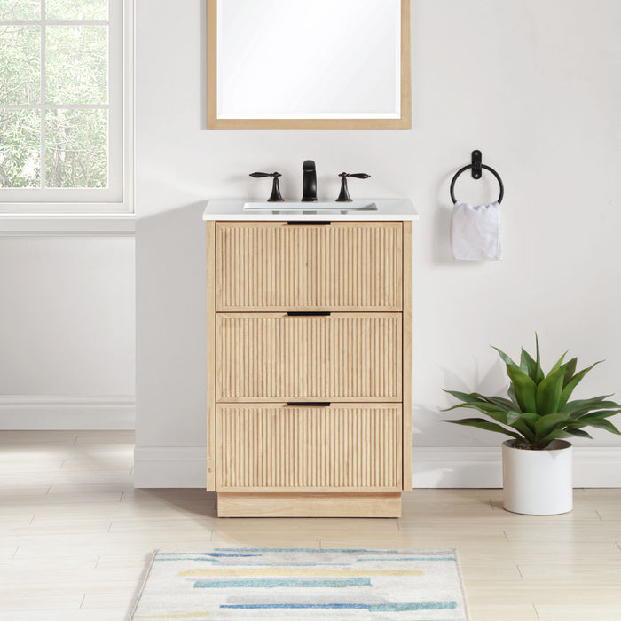 Willard - Engineered Stone And Solid Wood Bathroom Vanity