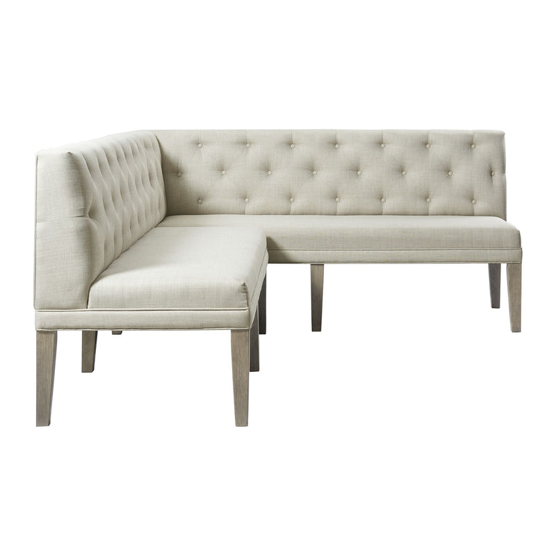 Peyton - Sectional Sofa Dining Set - Gray