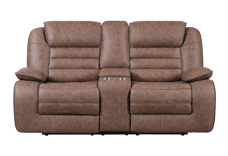 U2250 - Reclining Sofa / Console Reclining Loveseat - Brown
