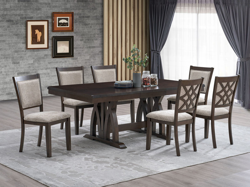 Vega - 7 Piece Dining Room Set - Espresso
