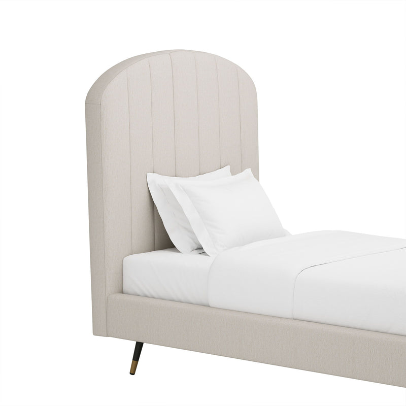 Liraine - Arched Channel Upholstered Bed