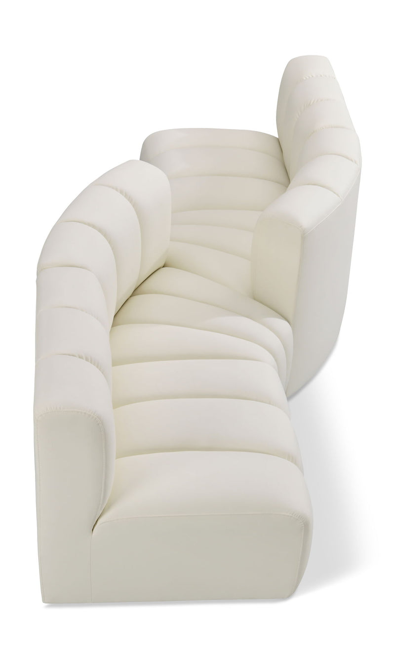 Arc - Faux Leather 4 Piece Sofa