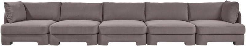 Hammond - Velvet Performance Fabric Upholstered 5 Piece Sofa