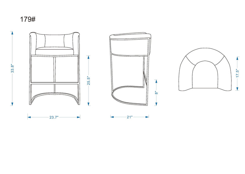 Manhattan Cosmopolitan - Counter Stool